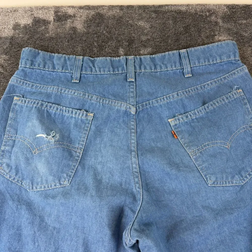 Vtg 80's Levi's Bootcut Orange Tab Denim Jeans Men's 36X36(34X29) Made In USA